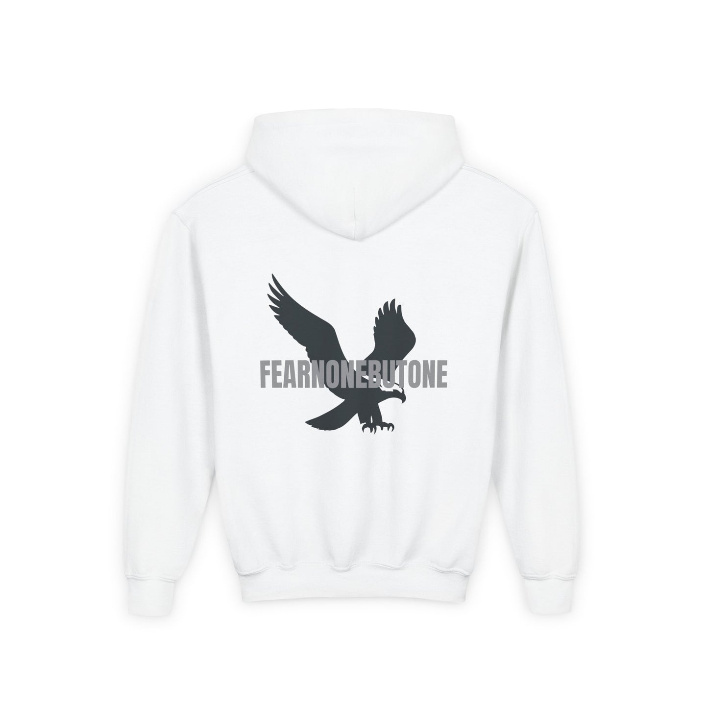 Youth Streetwear Hoodie – Eagle Design | FEARNONEBUTONE