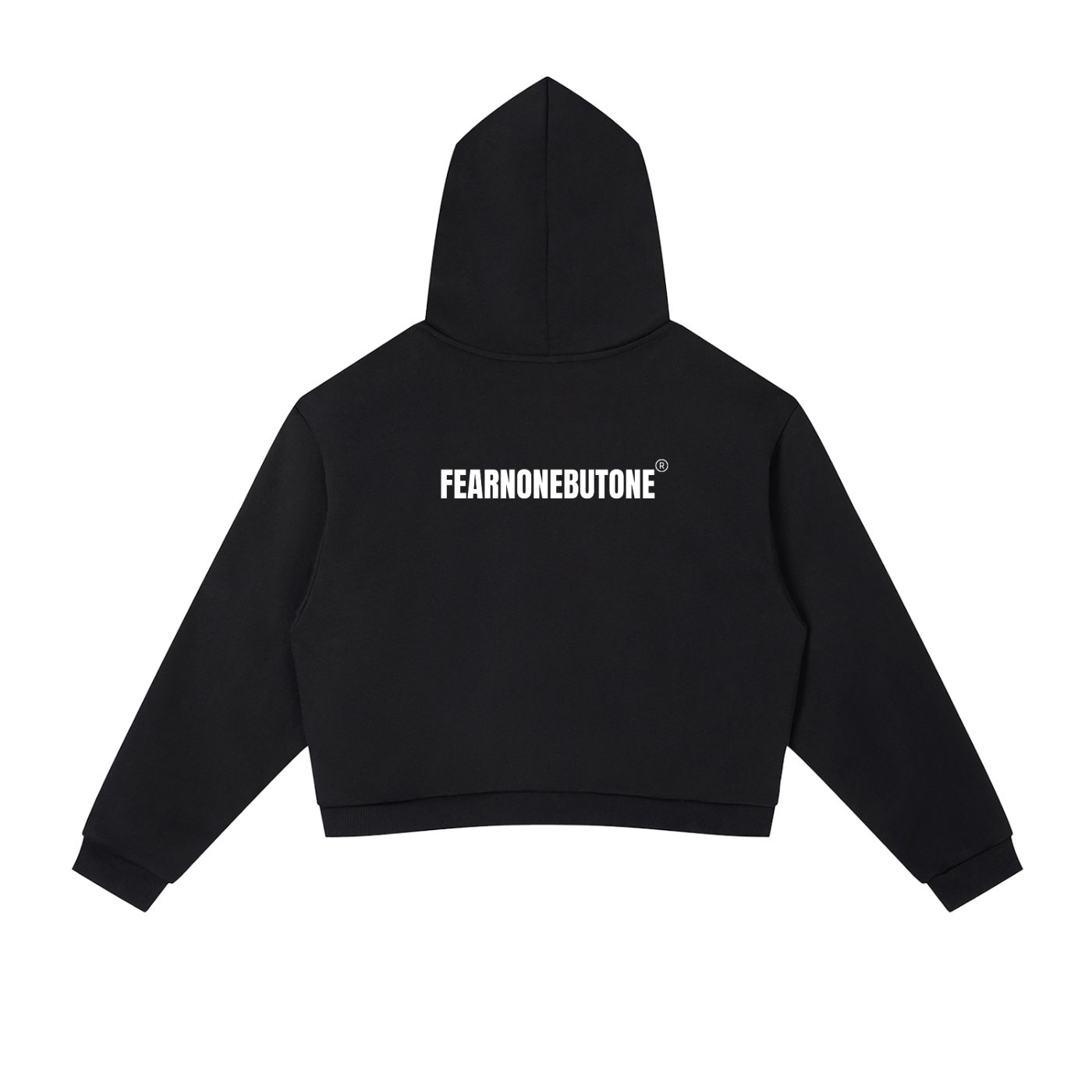 Side Stripe Cropped Hoodie