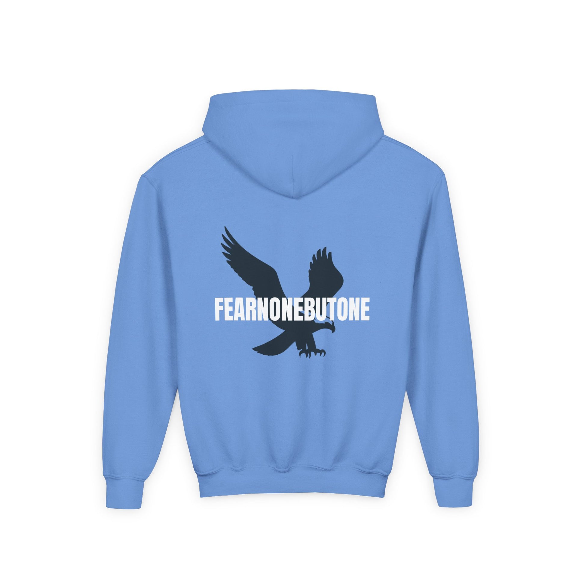 Youth Streetwear Hoodie – Eagle Design | FEARNONEBUTONE