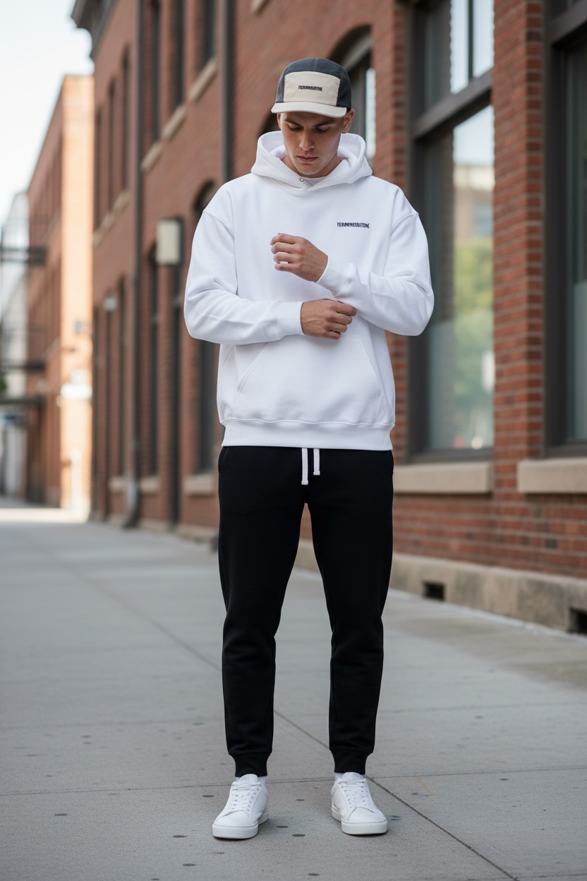 Two Toned Streetwear Cap – FEARNONEBUTONE Minimal Embroidered Hat